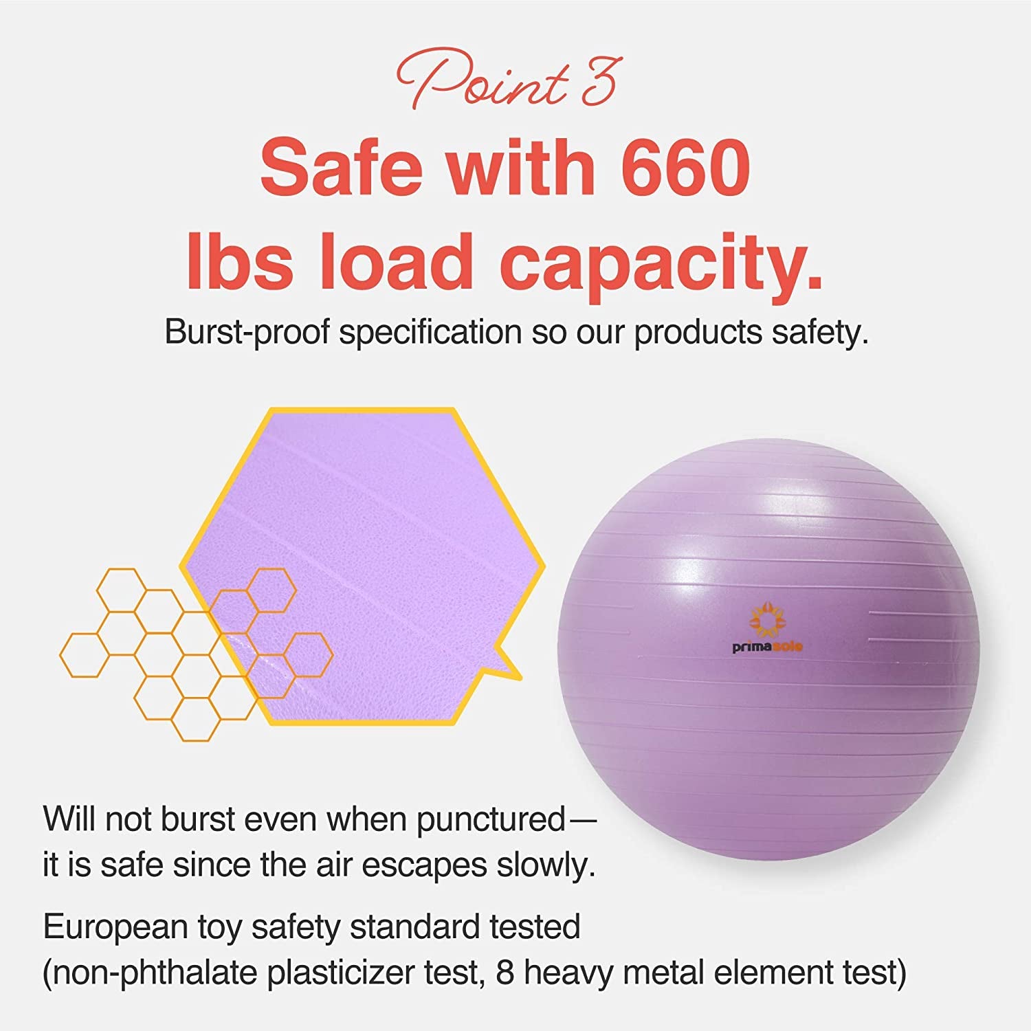 Exercise Ball Anti-Burst Pregnancy Yoga Ball for Balance Stability Fitness Workout Core Strength at Home & Office