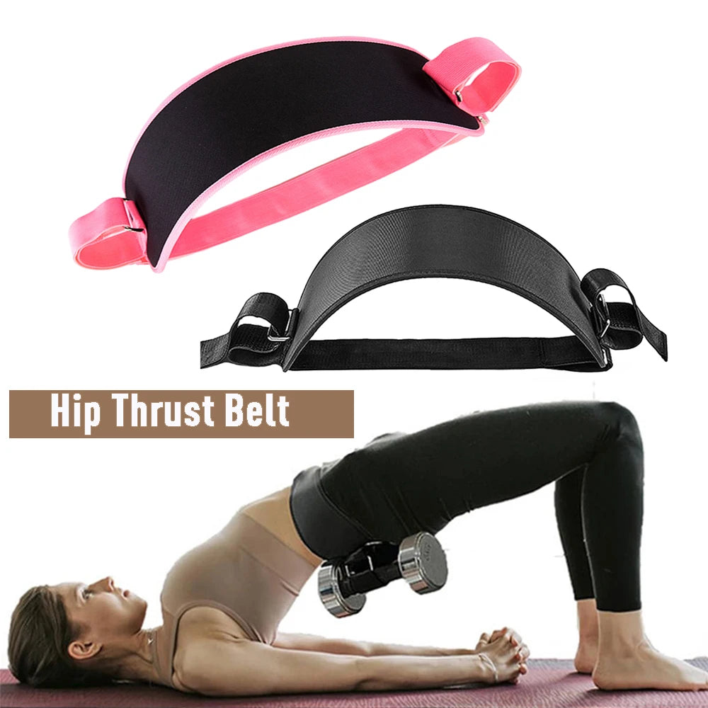 Hip Thrust Belt for Glute Bridge Pad Workout with Dumbbells Kettlebells for Dumbbells/Kettlebells/Plates for Fitness Accessories